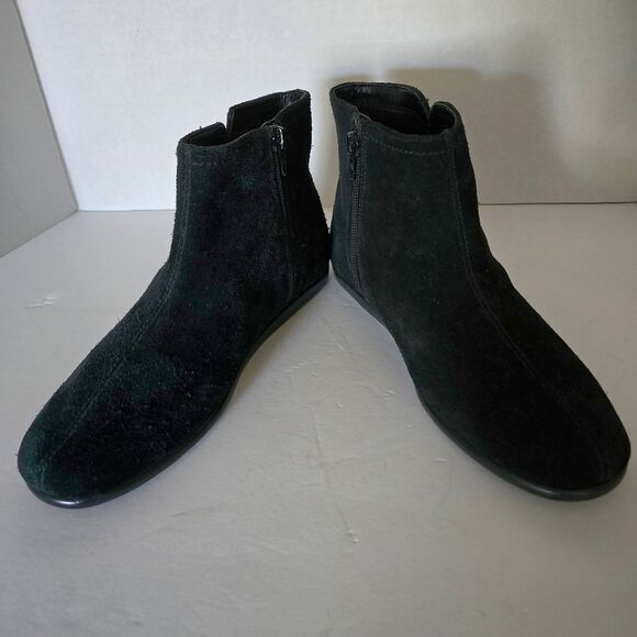 Buy AEROSOLES Women Aerosoles Willingly Black Suede Leather Ankle Boots Size 8M New